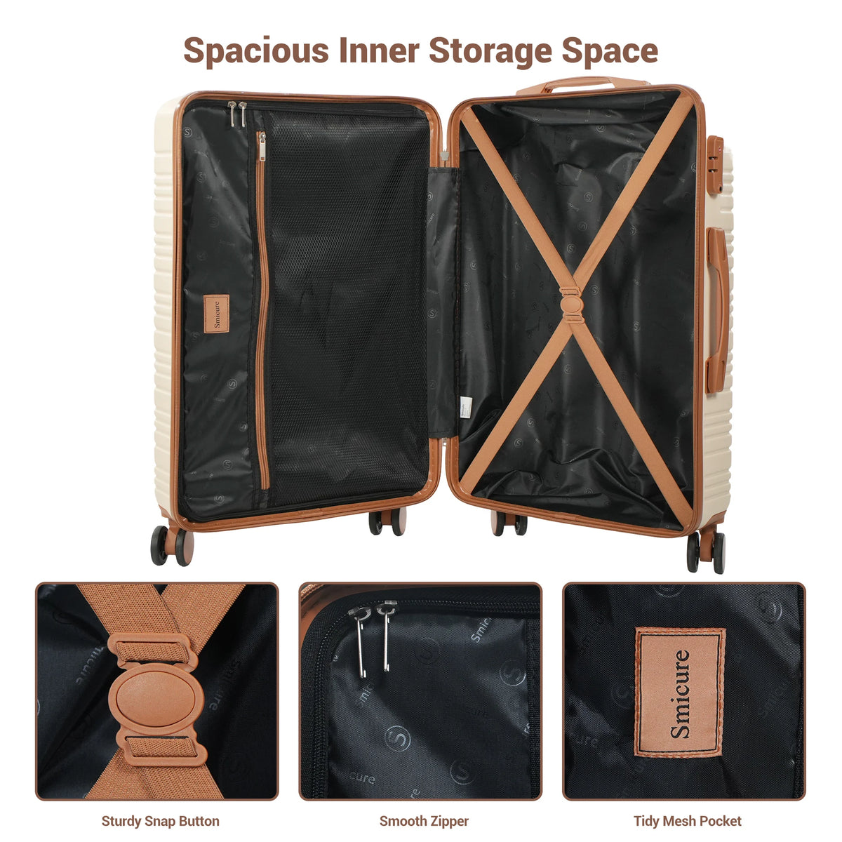 Travelhouse Hardside Spinner Luggage Set With TSA Lock