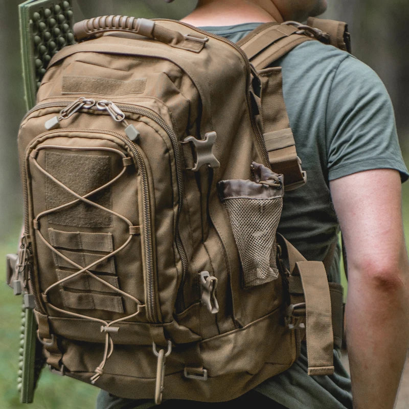 LQARMY Durable Tactical Backpack For Outdoor Hiking And Travel