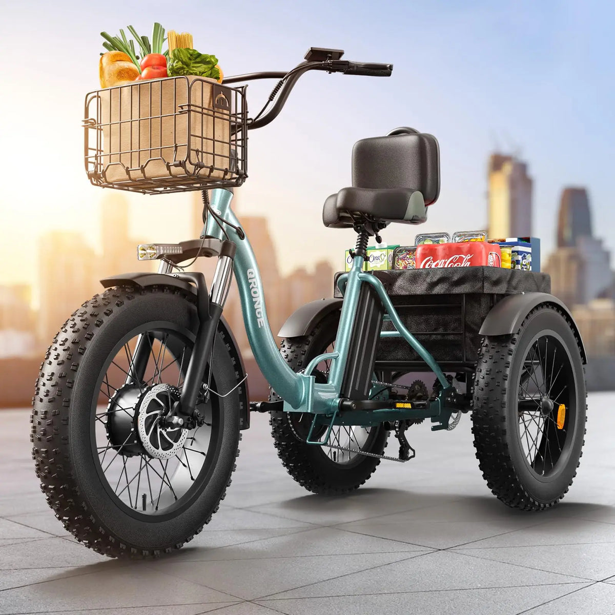 Qronge Adult Electric Tricycle With Extended Range And Power