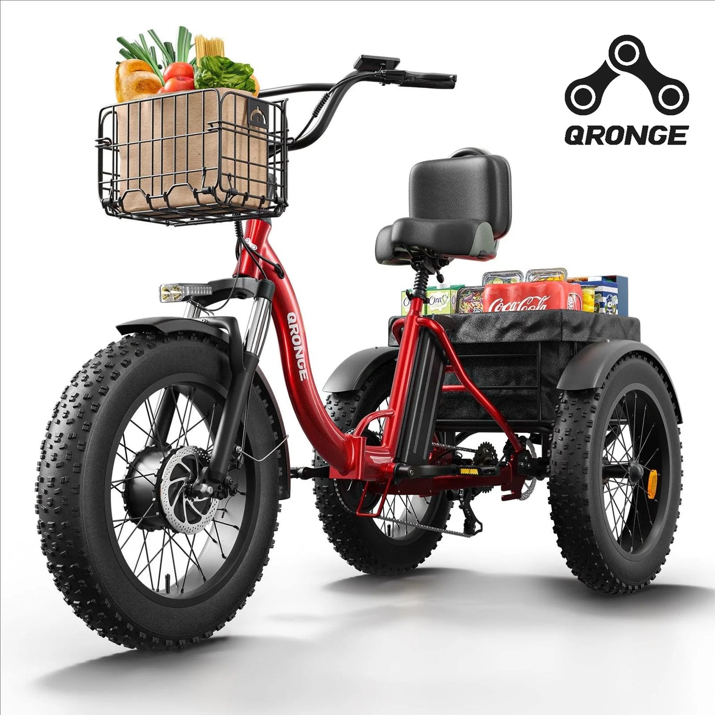 Qronge Adult Electric Tricycle With Extended Range And Power