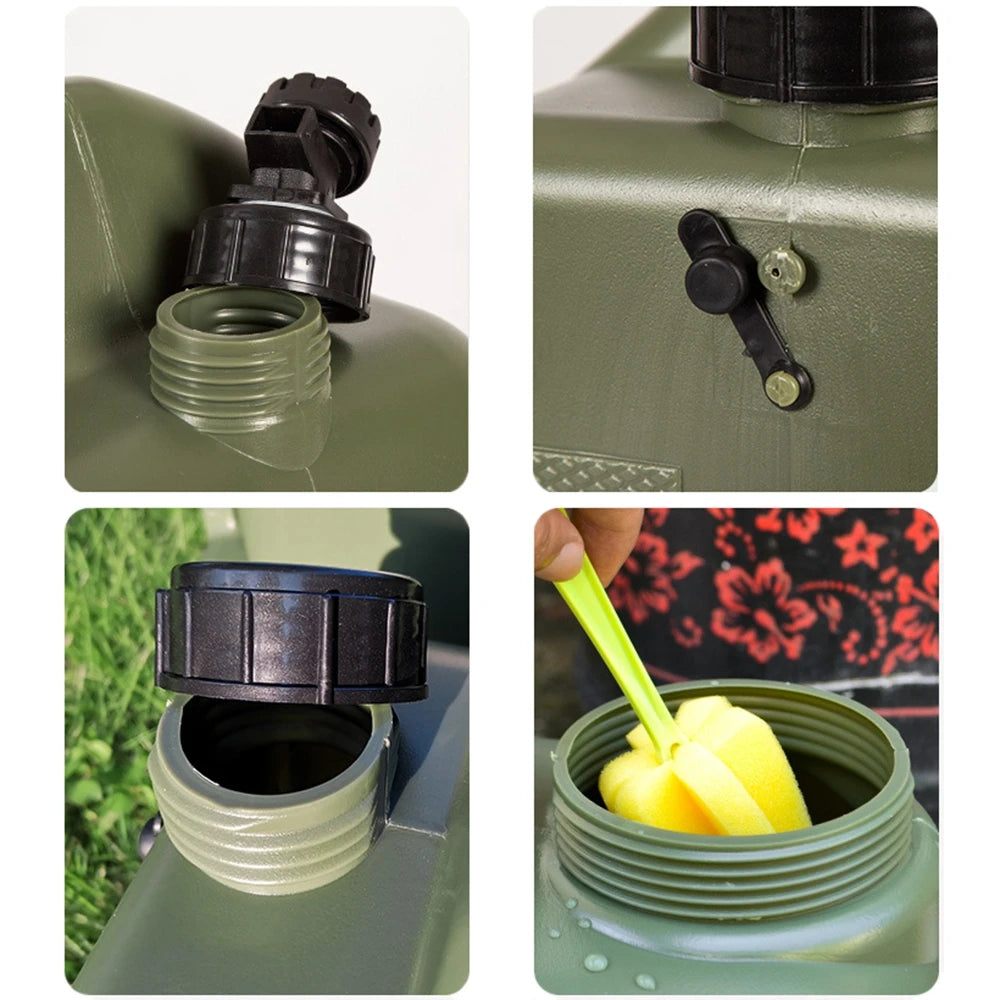 Foldable Portable Water Storage Tank With Spigot For Camping Hiking