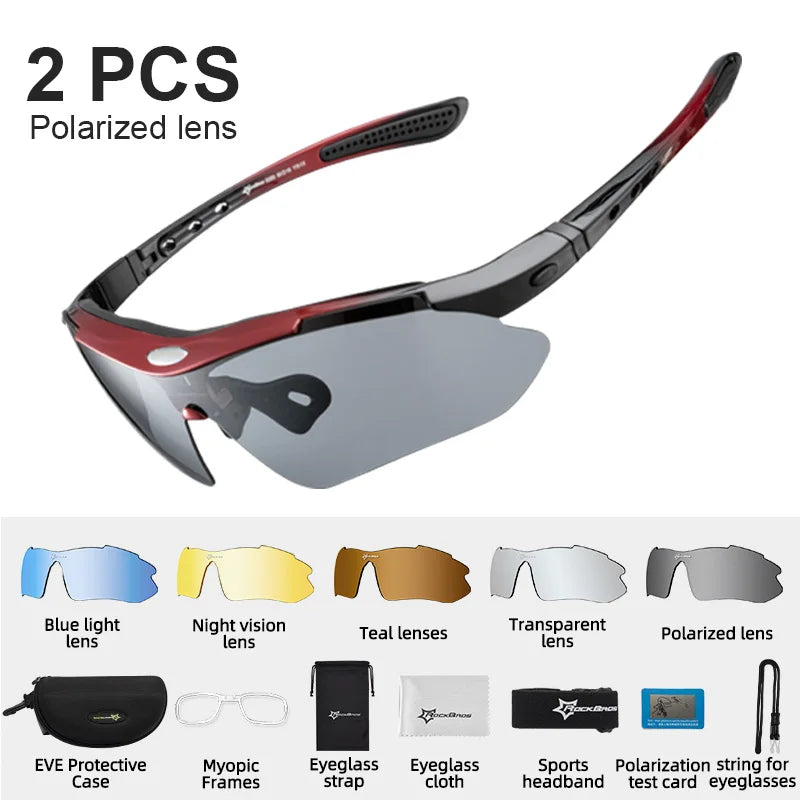 Rockbros Polarized Cycling Sunglasses With Uv400 Protection For Men Women
