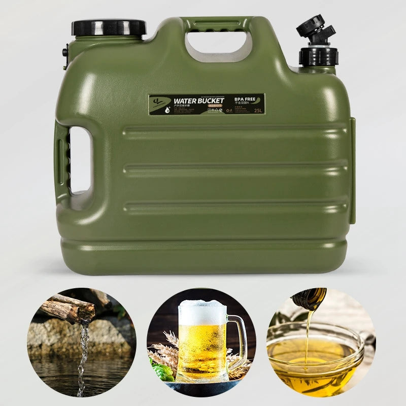 Foldable Portable Water Storage Tank With Spigot For Camping Hiking