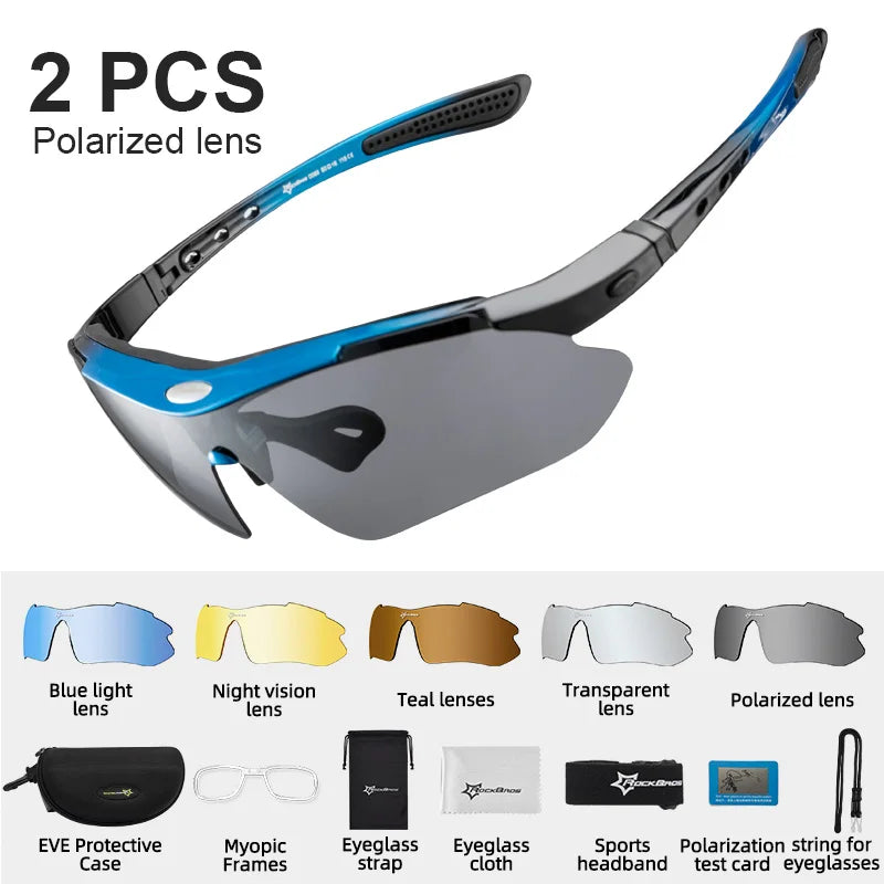 Rockbros Polarized Cycling Sunglasses With Uv400 Protection For Men Women