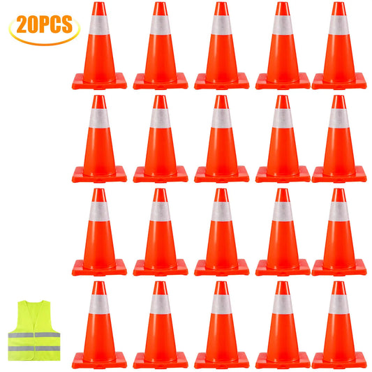 SucceBuy Reflective Traffic Safety Cones For Road Construction Work