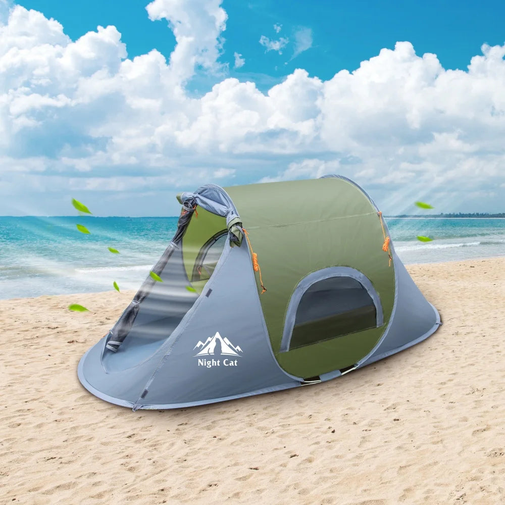 Night Cat Instant Pop Up Waterproof Outdoor Camping Tent