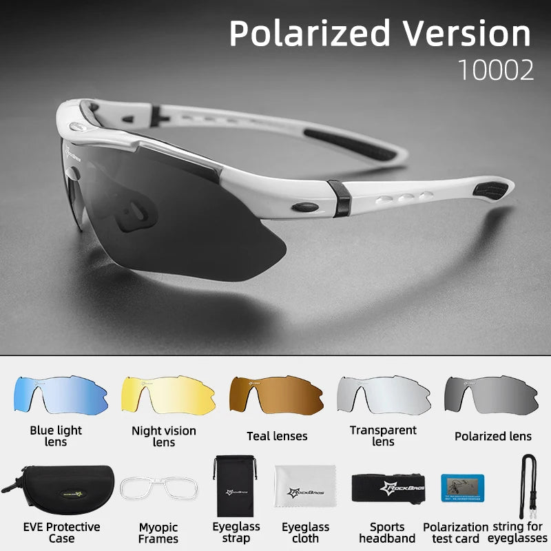 Rockbros Polarized Cycling Glasses For Road And Mountain Biking