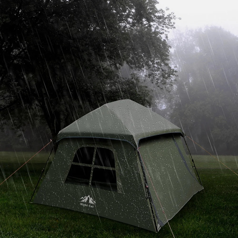 Night Cat Waterproof Popup Camping Tent With Instant Easy Setup