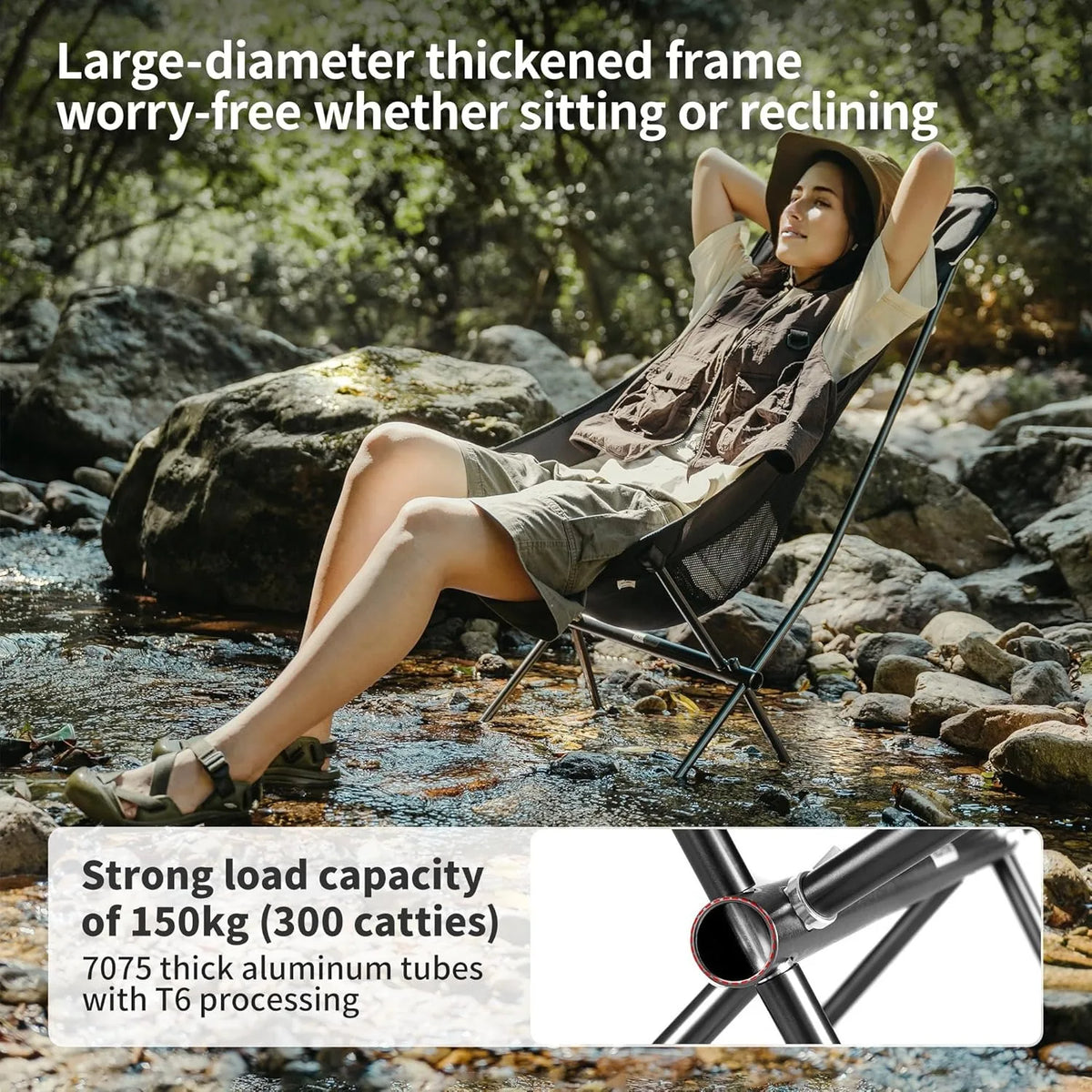 Naturehike Ultralight Aluminum Folding Chair For Outdoor Camping