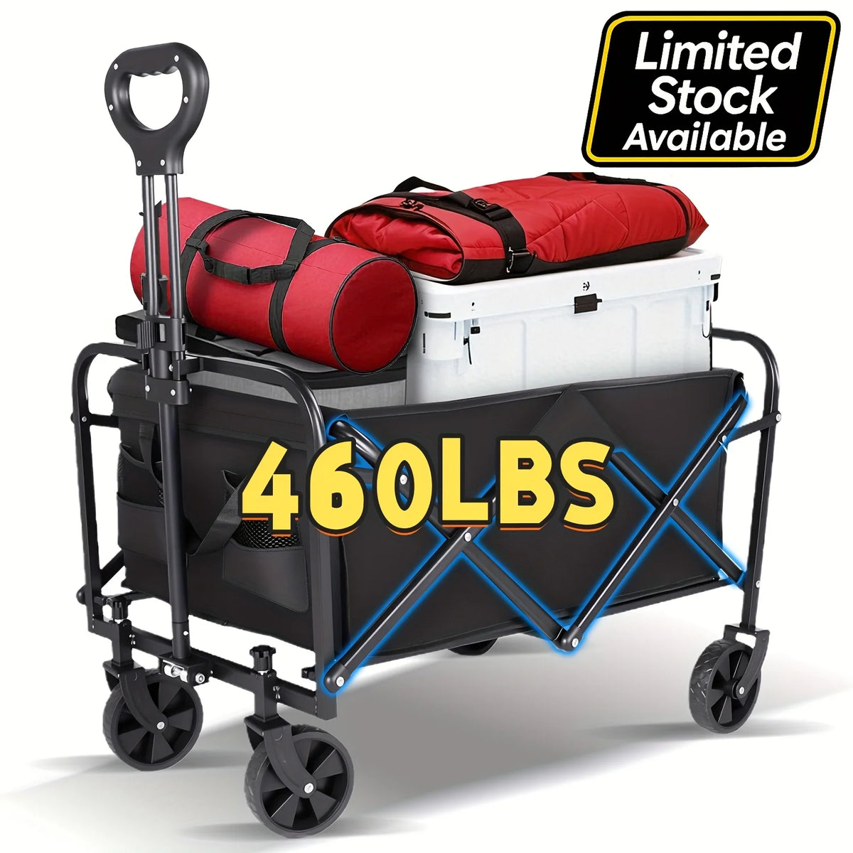 Heavy Duty Foldable All Terrain Pet Trolley With Aluminum Frame