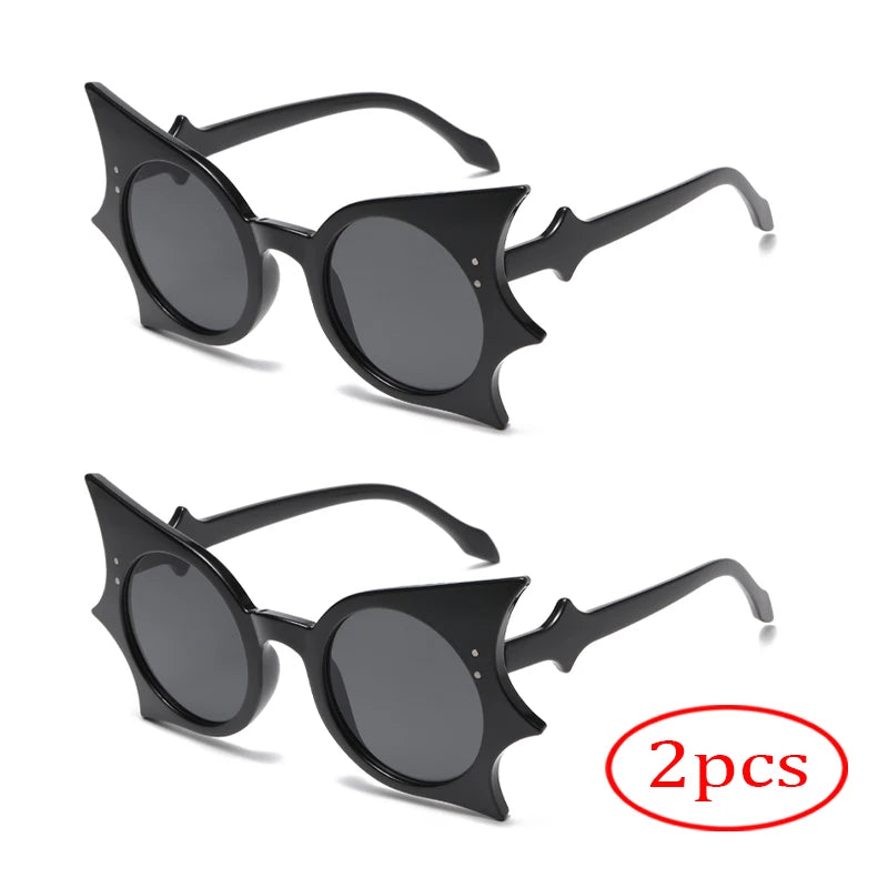 NRK Bat Shape UV400 Sunglasses Polycarbonate Lenses Fashion Eyewear