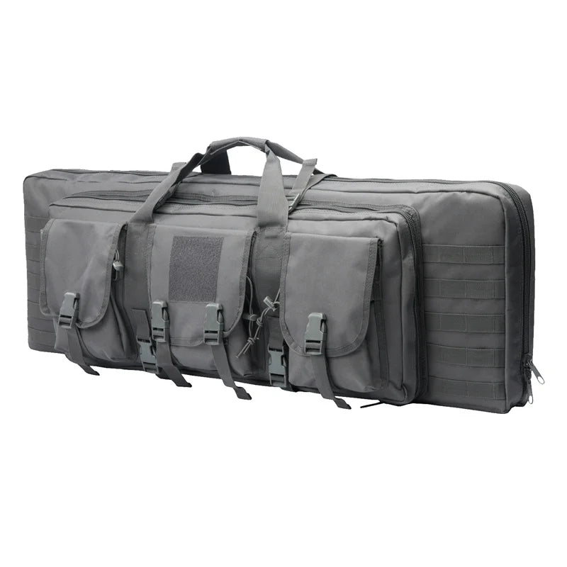 LQARMY Tactical Double Rifle Case Molle Hunting Airsoft Backpack