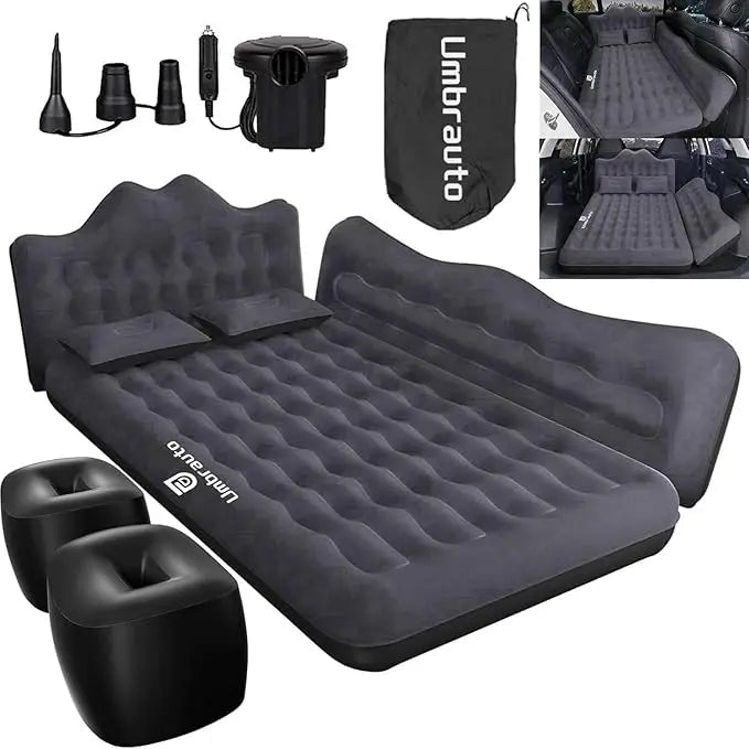 Umbrauto Inflatable Car Air Mattress For SUV Travel Camping Bed