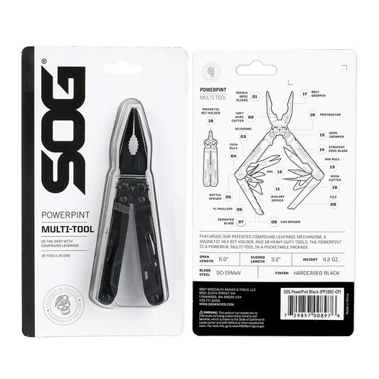 SOG PowerPint 18 In One Stainless Steel Pocket Multi Tool
