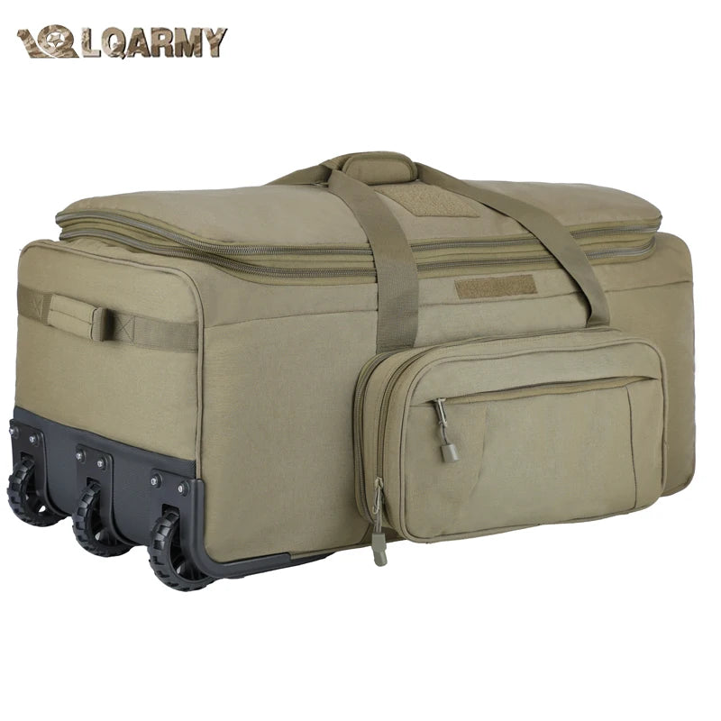 LQARMY Spacious Nylon Outdoor Camping Travel Luggage Bag