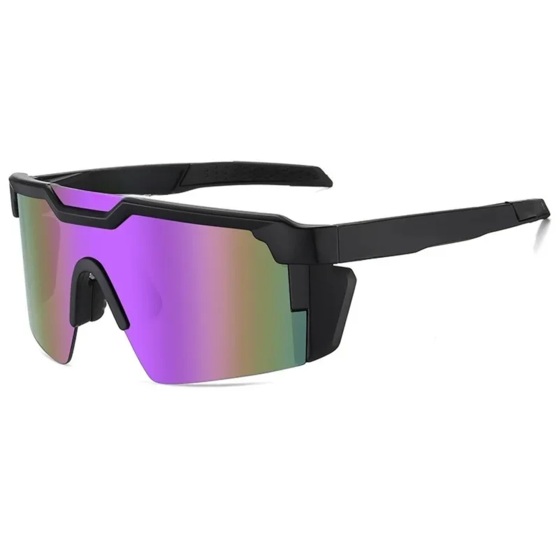 Unisex UV400 Cycling Sunglasses With Square Conjoined Lens