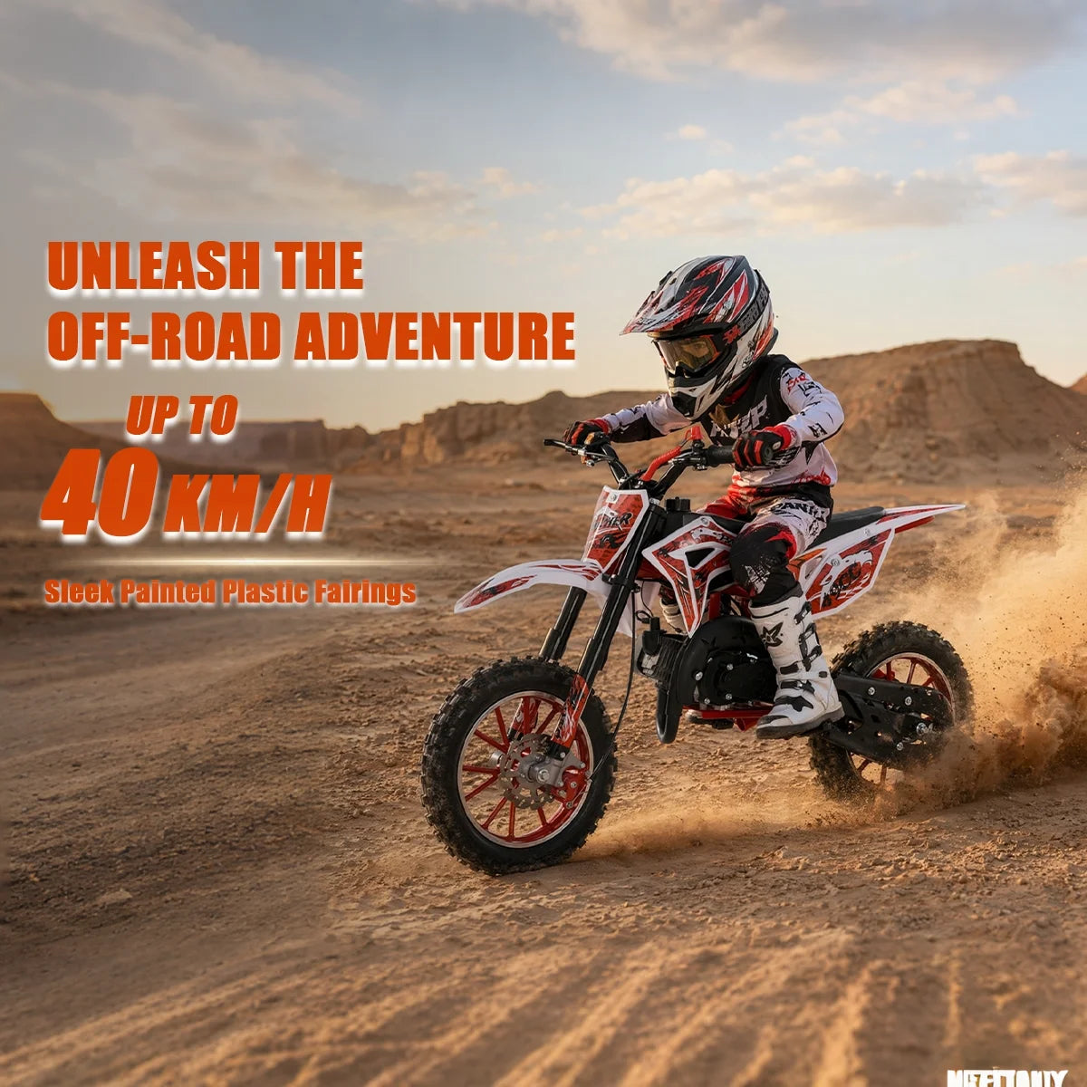 49cc Kids Gas Dirt Bike 2 Stroke Motocross Mini Motorcycle
