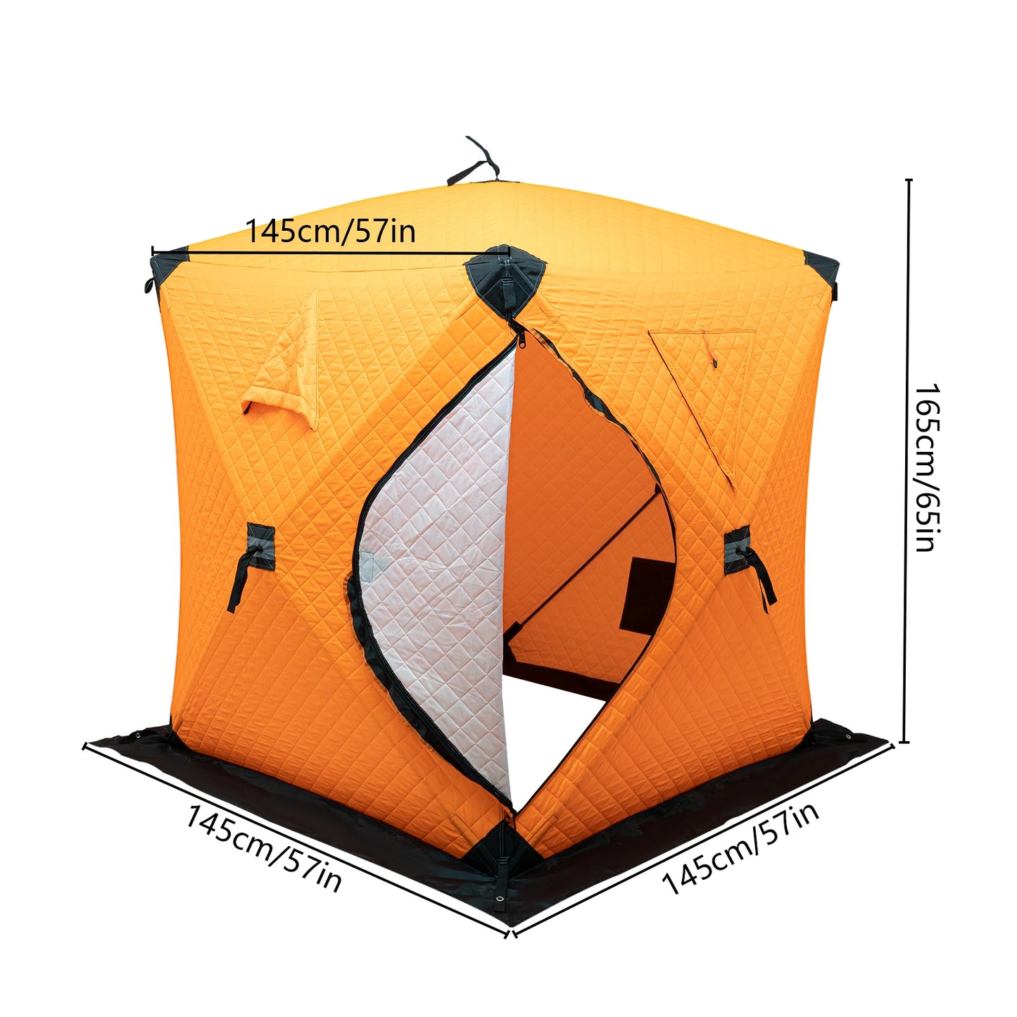 Bymaocar Ice Fishing Tent Thermal Windproof Shelter For Camping