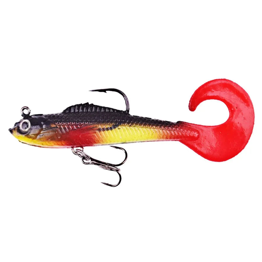 Soft Silicone Artificial Wobbler Fishing Lures For Bass and Pike
