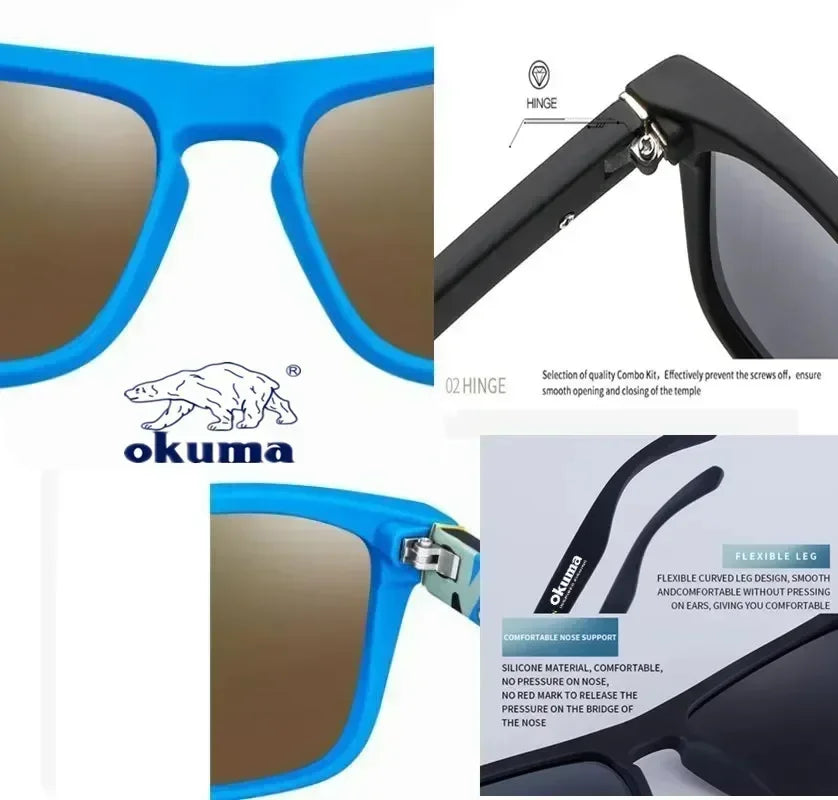 Okuma Polarized UV400 Sunglasses for Fishing Driving and Outdoor Sports