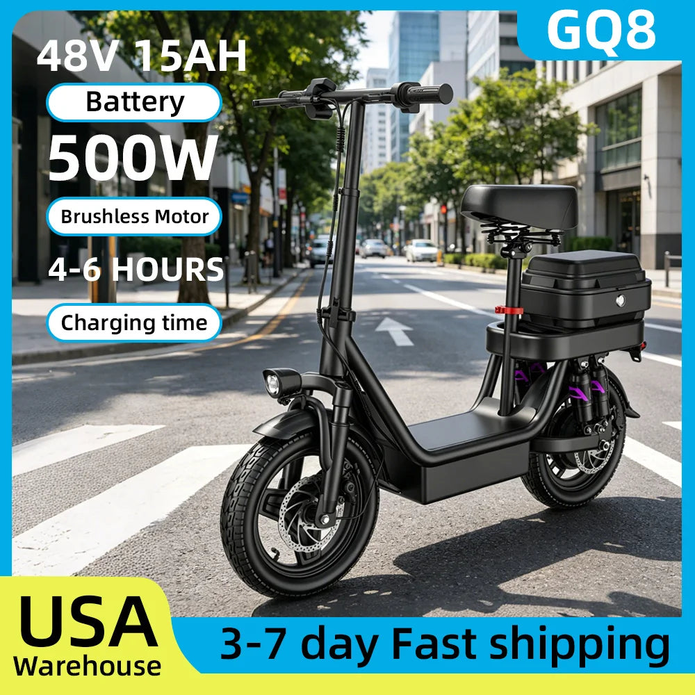 Uplee GQ8 Folding Electric Bike With 500W Brushless Motor