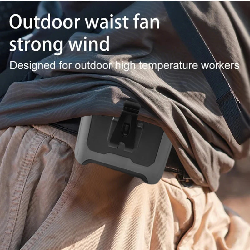 Neck Fan With Waist Clip And Integrated Flashlight Power Bank
