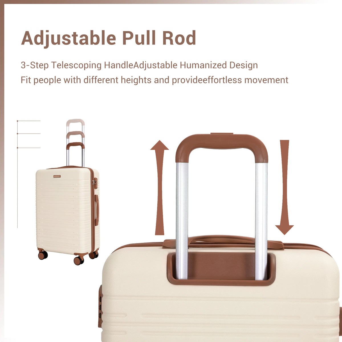 Travelhouse Hardside Spinner Luggage Set With TSA Lock
