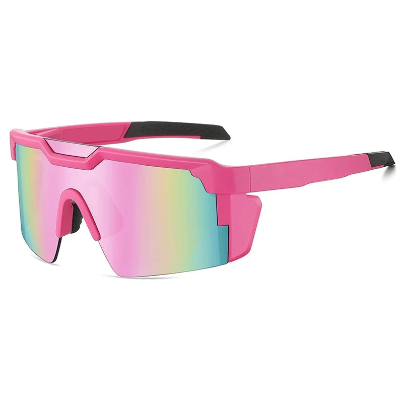 Unisex UV400 Outdoor Sports Cycling Sunglasses With Protective Plastic Frames