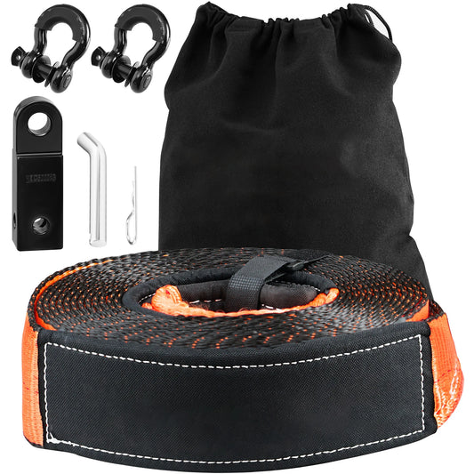 SucceBuy Off Road Winch Recovery Kit With Tow Strap