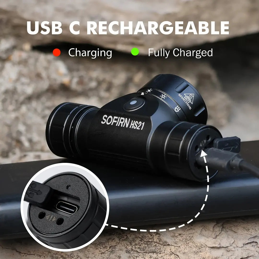 Sofirn HS21 2000 Lumens Rechargeable Headlamp With Infrared Sensor
