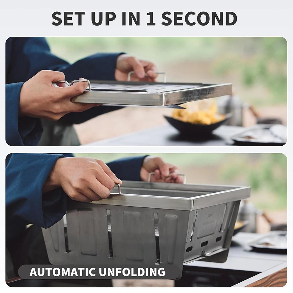 Naturehike Portable Folding Charcoal Grill For IGT Tables