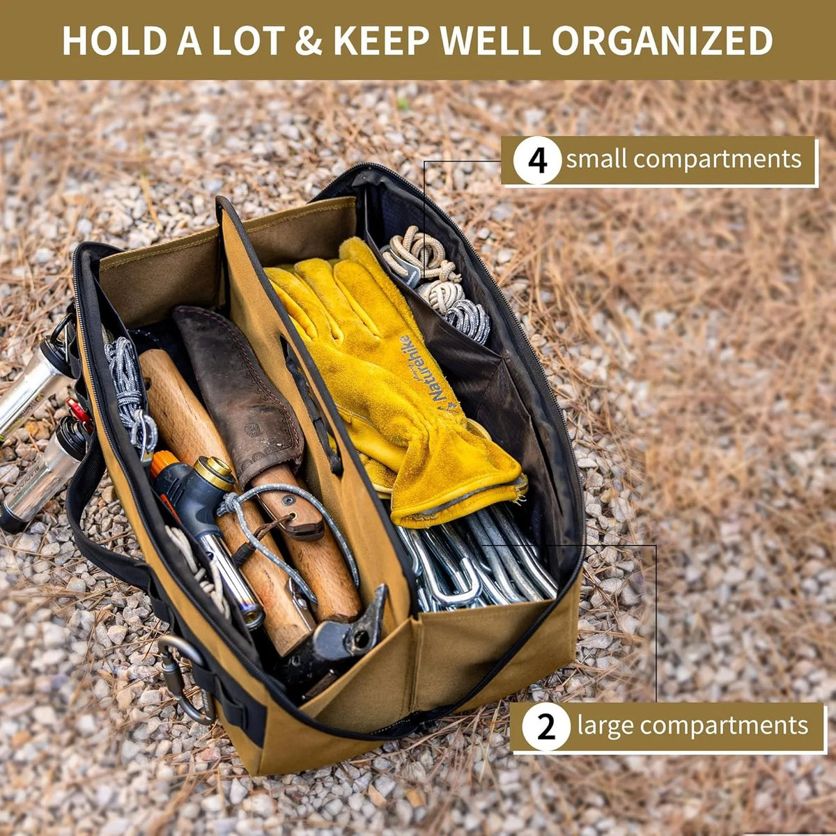 Naturehike Folding Camping Tool Bag Multifunctional Outdoor Storage Organizer