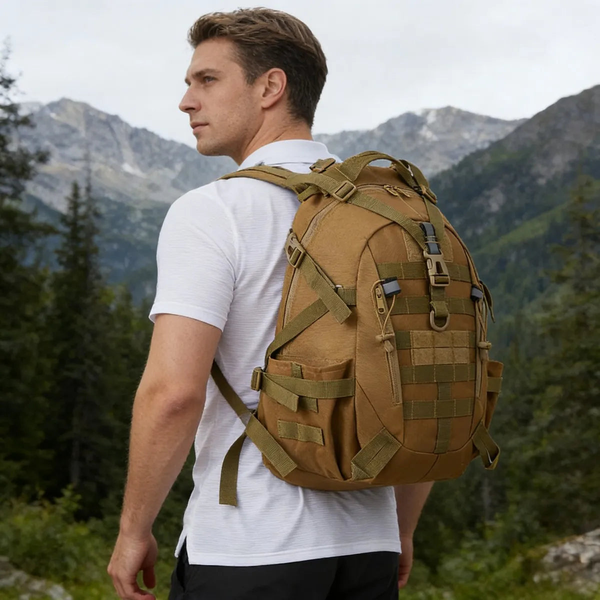 ReFire Gear Tactical Hunting Backpack With Molle System Compression Straps
