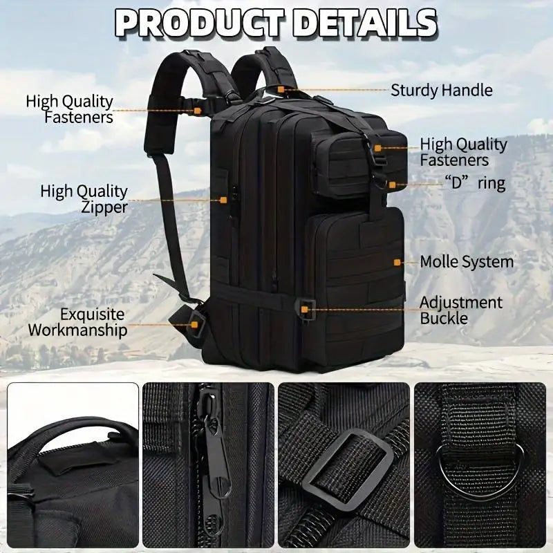 Lightweight Oxford Hiking Daypack Backpack For Men And Women
