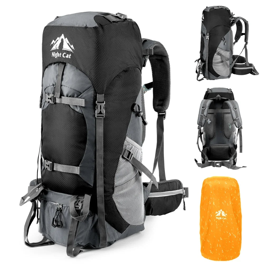 Night Cat Lightweight Hiking Backpack For Outdoor Camping And Travel