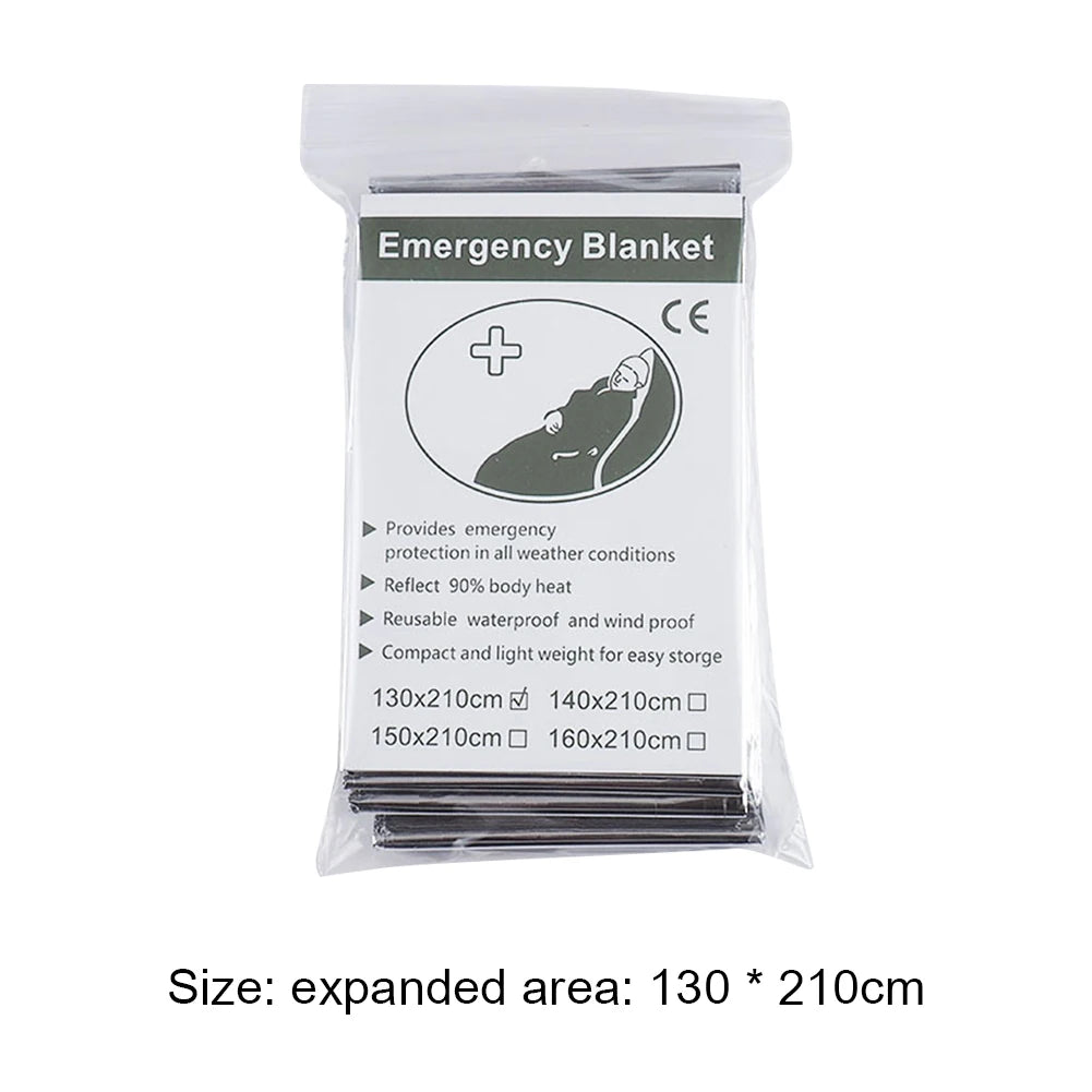 Emergency Mylar Thermal Blanket For Camping And Hiking Survival