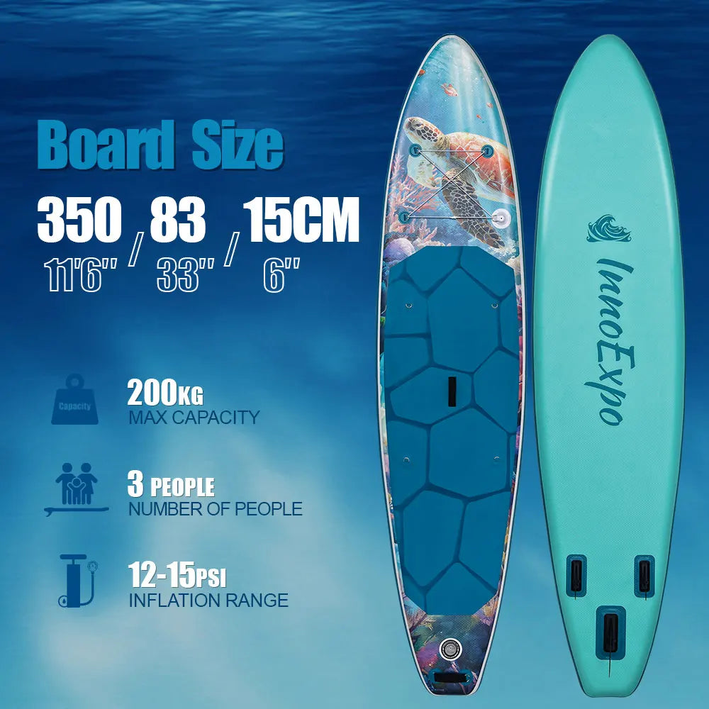 InnoExpo Premium Inflatable Stand Up Paddle Board Non Slip Deck