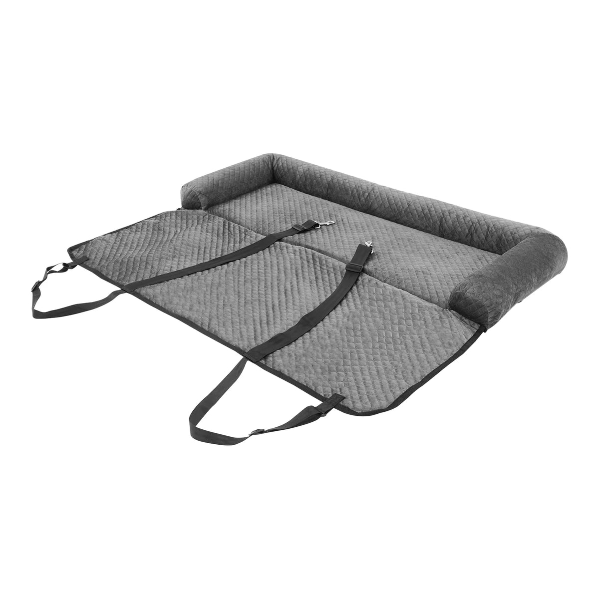 Bymaocar Dog Car Travel Seat With Safety Tethers For Pets