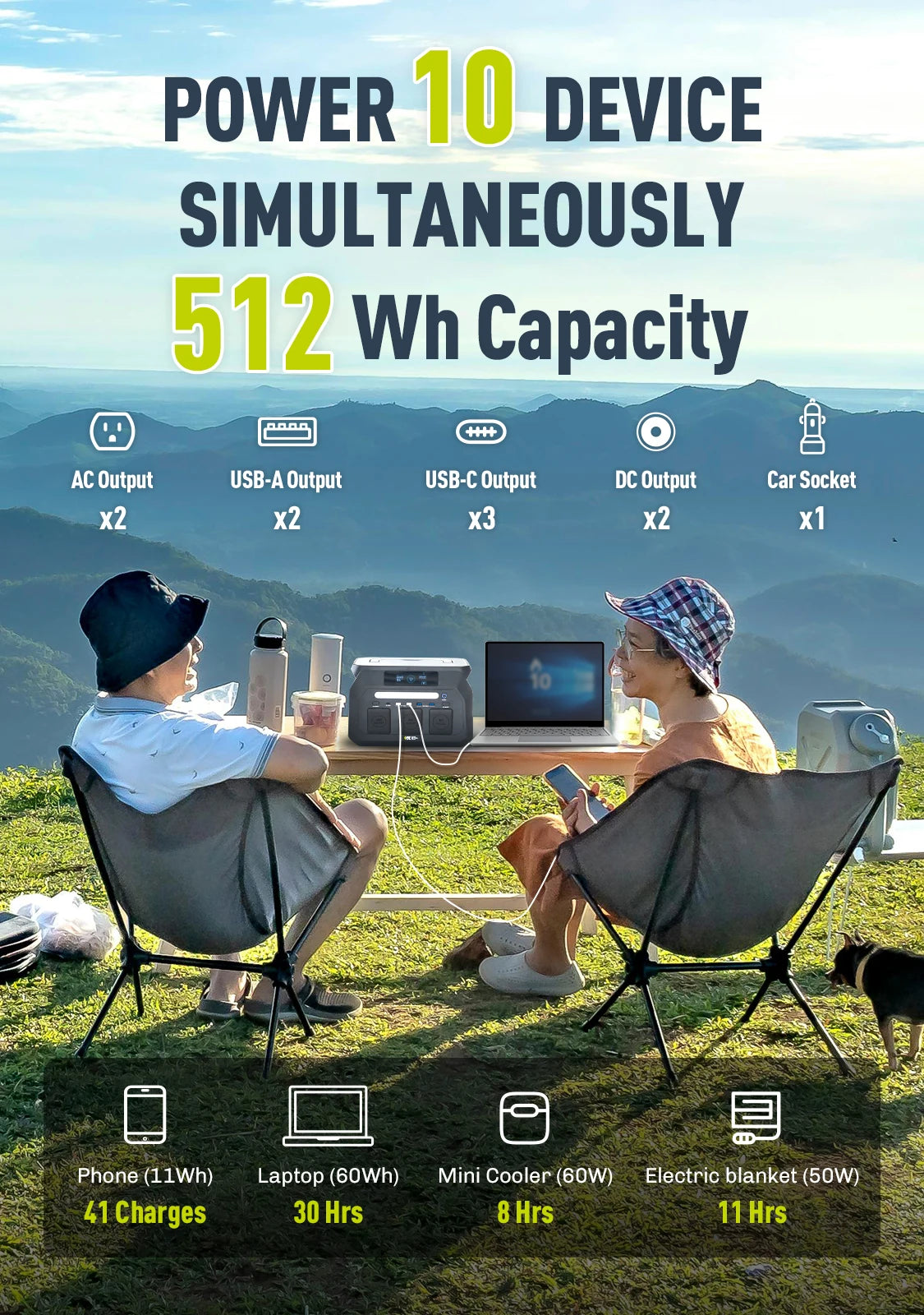 IEE 800W Solar Portable Power Station With LiFePO4 Battery