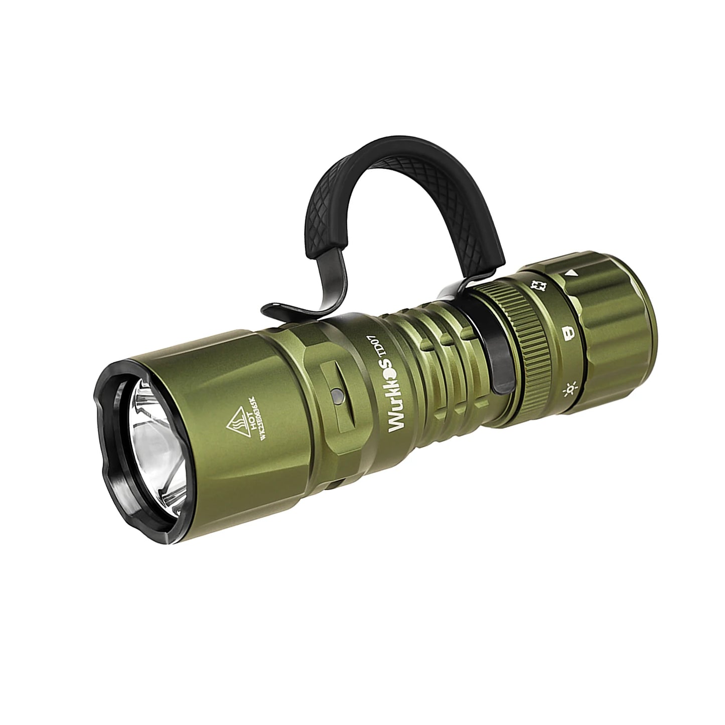 Wurkkos TD07 Tactical Flashlight 1300LM IP68 Waterproof Dual Switch