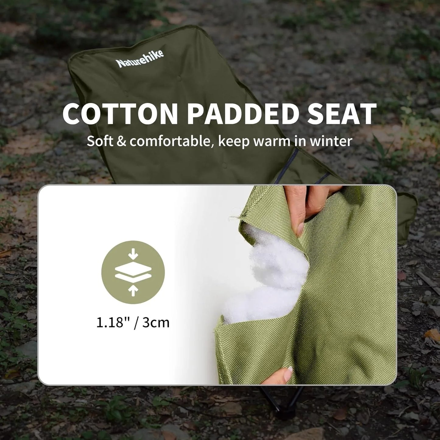 Naturehike High Back Moon Chair Foldable Outdoor Lounge