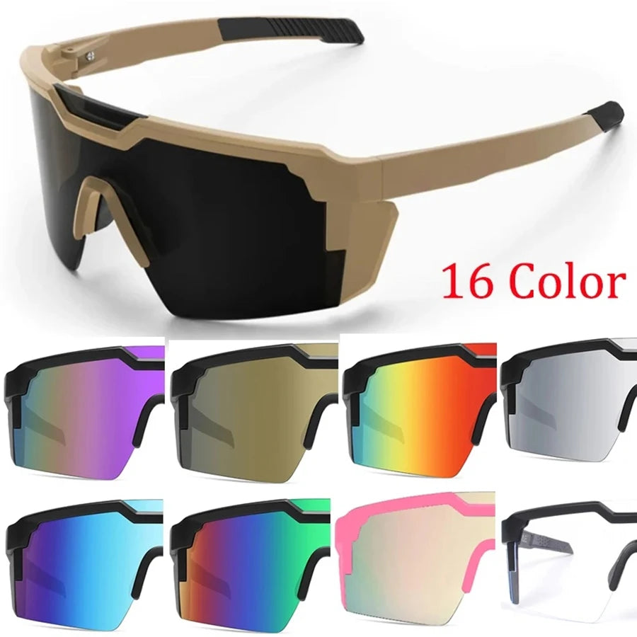 Unisex UV400 Outdoor Sports Cycling Sunglasses With Protective Plastic Frames
