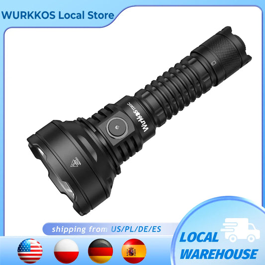 Wurkkos TD01C 1800 Lumens Rechargeable Tactical Flashlight USB C