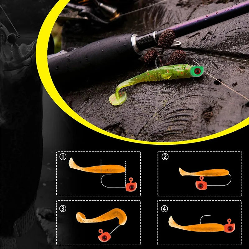 Premium Swimbait Jig Heads For Crappie Bass And Trout Fishing