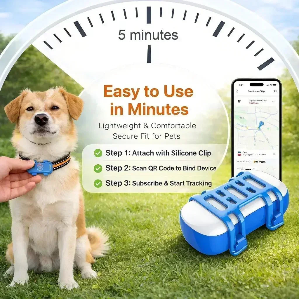 Wanwaytech 4G GPS Pet Tracker Real Time Tracking Waterproof Device