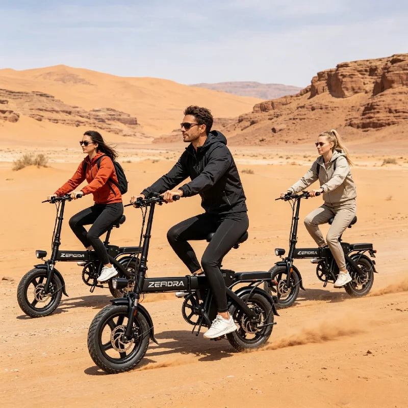 Zefiora 500W Urban Electric Bike Safe Commuter Compact Design