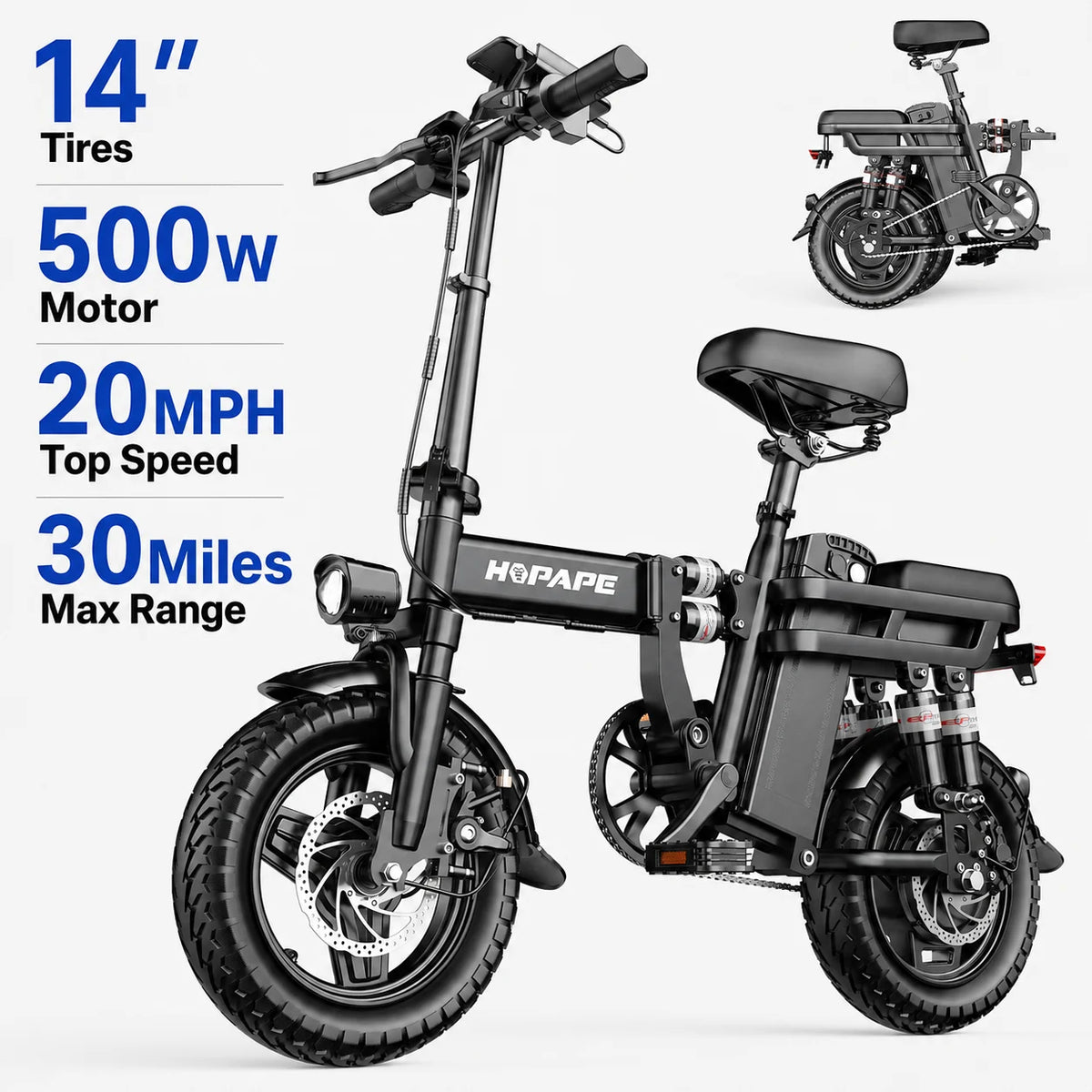 EOEOTWO 1500W Peak Fat Tire Electric Bike For Adults