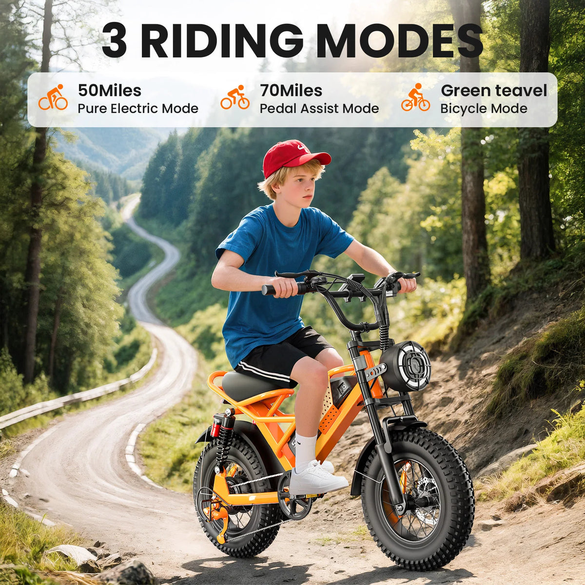 Eilleo Spacewalk 1500W Fat Tire Electric All Terrain Bike