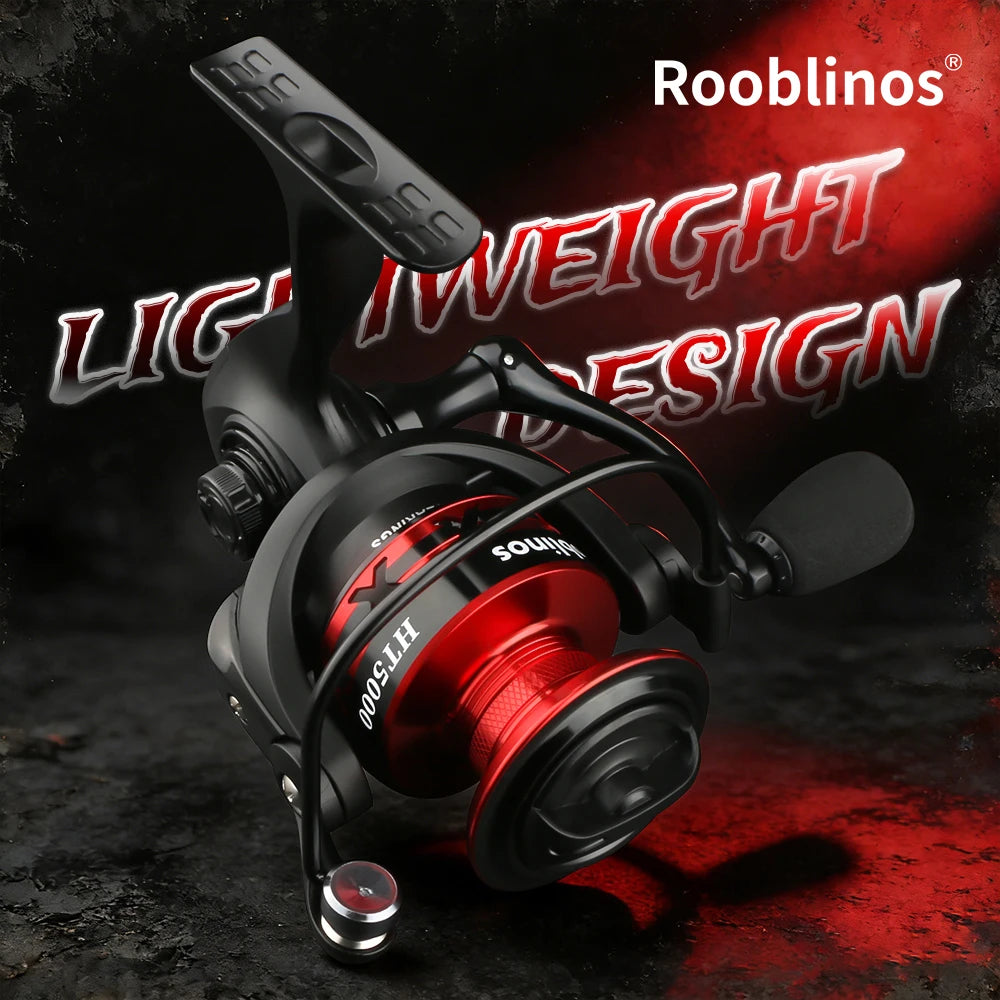 Rooblinos HT Spinning Reel 5.2 Gear Ratio Lightweight Fishing Reel