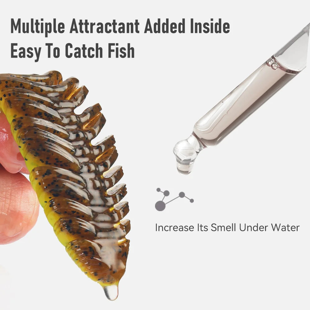 Kingdom Scented Soft T Tail Vibe Swimbait Fishing Lure